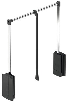 2004 WithRobe Pull Rail 440-610mm Black/Chrome 805.20.024