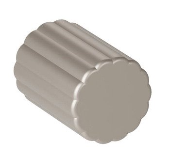 Scallop Round Knob Zinc Alloy Titanium Eff D21x28mm 100.00.317
