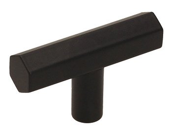 Pencil T Knob Steel Matte Black 50x12x31mm 105.07.000