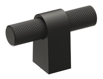 Salzano T Knob Aluminium Matte Black 55x19mm 105.07.040