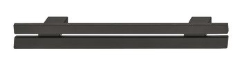 Split Pull Handle Zinc Alloy Matte Black 128mm Fixing Centres 106.70.480