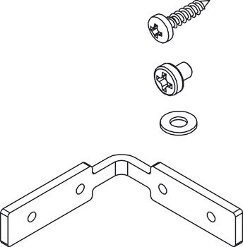 Gola System B+/C+ Angle Bracket 45D Corners 126.36.355