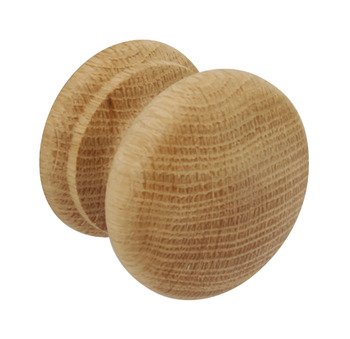 Turned EndGrain Knob Unfin Oak D49x40mm 195.77.403