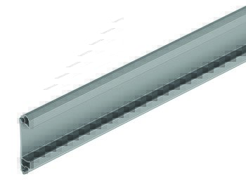 Tambour Door Con.Handle Profile 2.3m Plastic Grey