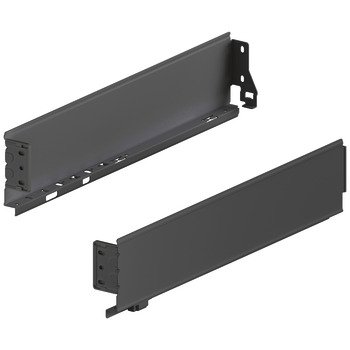 MX Std Sgl Drawer Sides 80/400mm Steel Antique 514.40.503