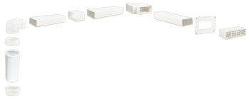 Manrose 125mm Airbrick Duct Set 3m Brw 565.30.152