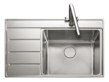Rectangle Boston BST8601L 1.0B Sink LHD Stainless Steel 565.60.630