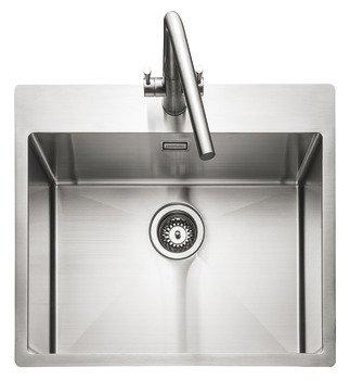 Rectangle Cosmo CSM60 1.0B Sink UH Stainless Steel 565.60.771