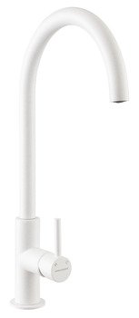 Rectangle Igneous TIGNSLCW S.Lvr C Tap Stainless Steel Wht 569.58.730