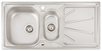 Abode AW5055 Trydent 1.5B Sink Rev Stainless Steel 569.90.451