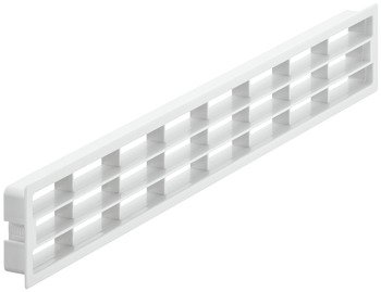 Ventilation Grille Rectangle 458x65mm Plastic White 571.77.705