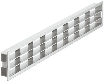 Ventilation Grille Rectangle 458x65mm Plastic Matte Silver 571.77.900
