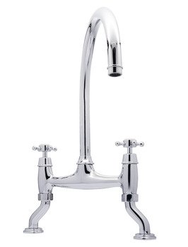 Bidbury&Co Sherborne Bridge Dual Tap Chrome 578.65.240