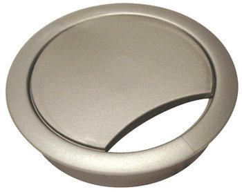 Cable Outlet 2prt D80x24mm Plastic Silver 631.40.904