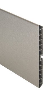 Plinth Panel 147x3000mm PVC/Stainless Steel Silver 713.28.515