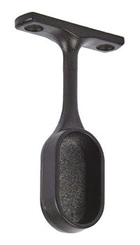 WithRobe Oval End Support Zinc Alloy M.Black 803.53.390