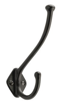 Allia Hat+Coat Hook 160x40x70mm C.Iron 842.13.301