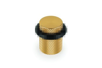Graf Door Stop Floor D27x28mm Aluminium Dk Brs