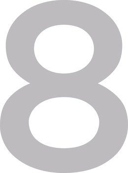 Numeral 8 100mm Con.Fix Gotham Med SSS 987.15.068