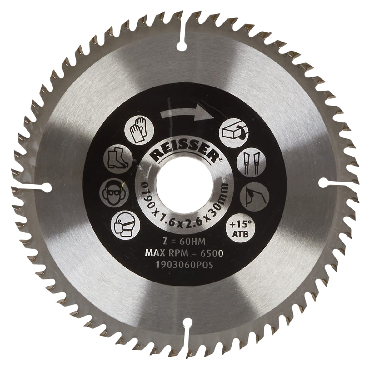 TCT Circular Saw Blade - 190 x 30mm - 60T - Wood