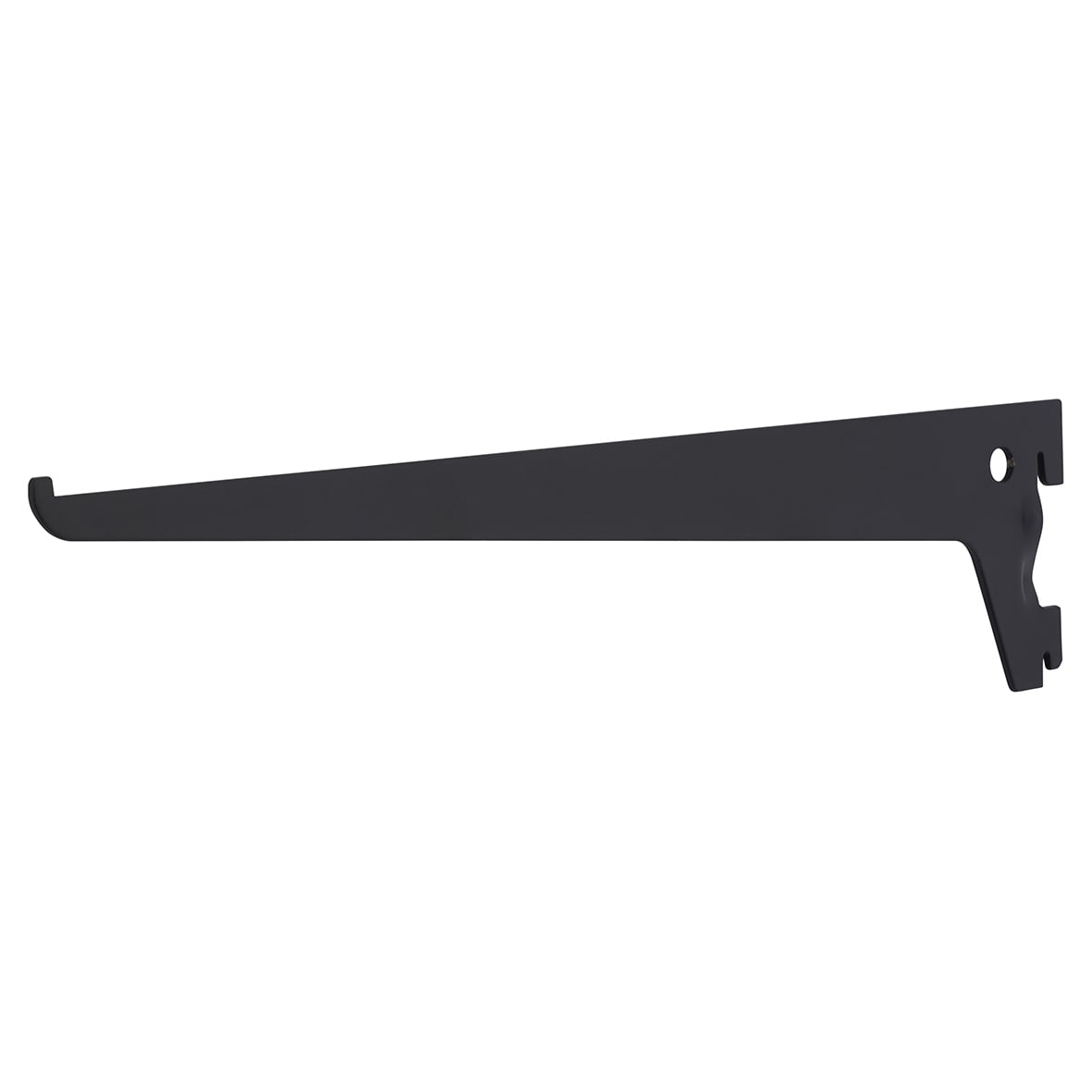 Single Slot Shelf Bracket - 300mm Length - Black