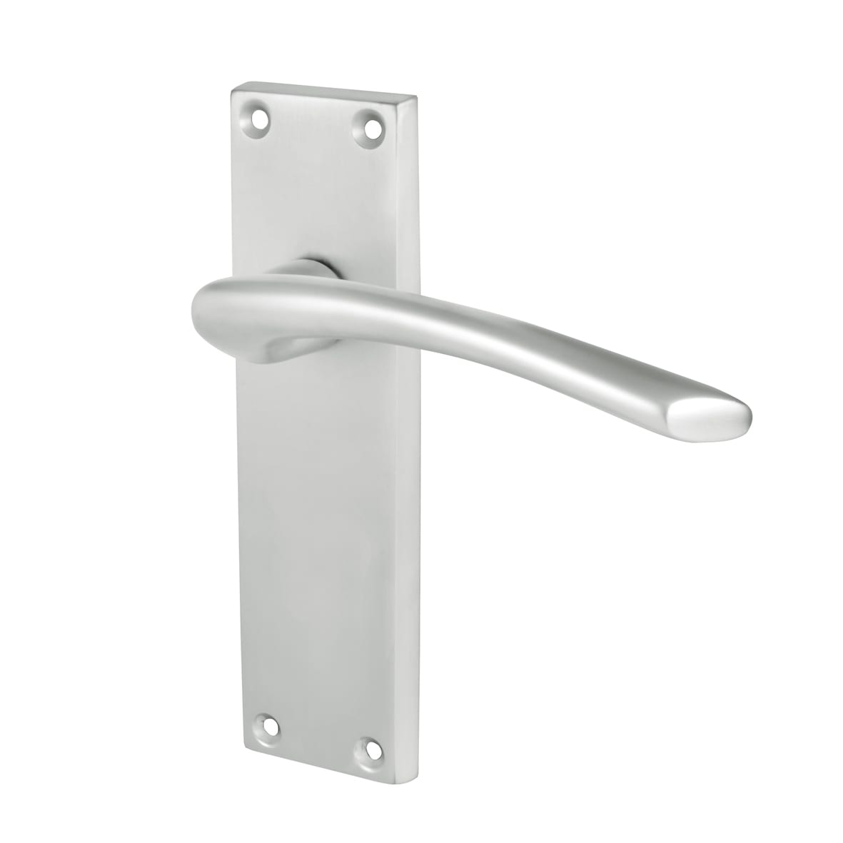 Satin Chrome Latch Door Handles Pack - Rimini Range
