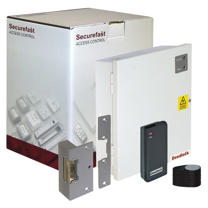 Standalone No Touch Access Control Door Entry Kit with Proximity Reader & Electric Strike