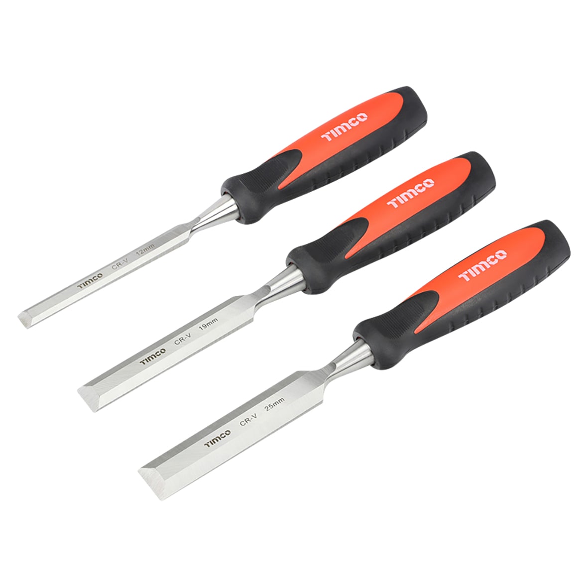Bevel Edge Wood Chisel Set - Pack of 3