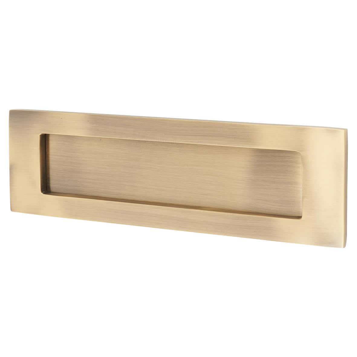 Letter Plate - 254 x 74mm - Antique Brass