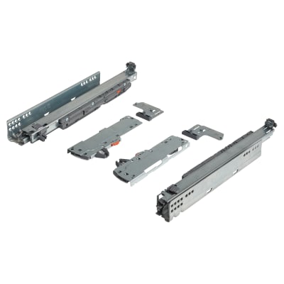 TIP-ON Push to Open BLUMOTION Soft Close Drawer Runner - Full Extension - 400mm Length - 20kg