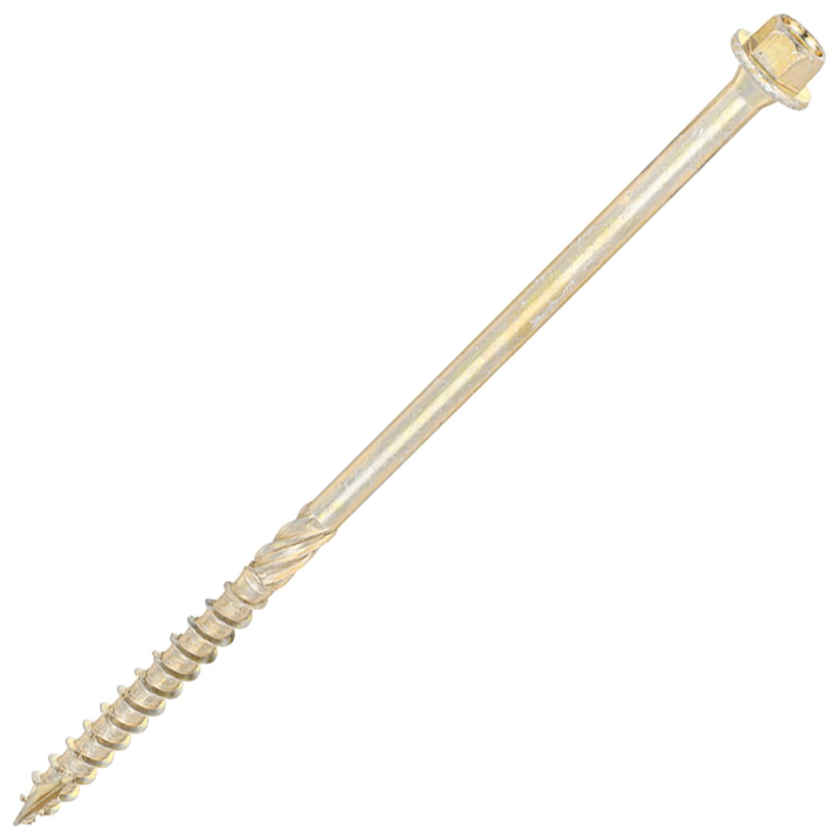 Timber Frame Screws Hex Head - 6.7 x 150mm - Yellow Zinc - Pack of 50
