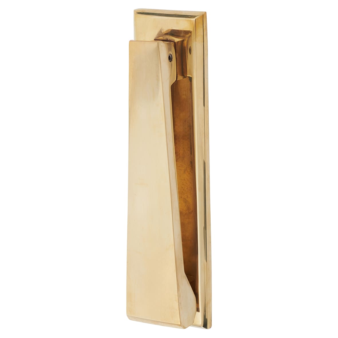 Marcus Slim Door Knocker - Unlacquered Brass - 165 x 40mm
