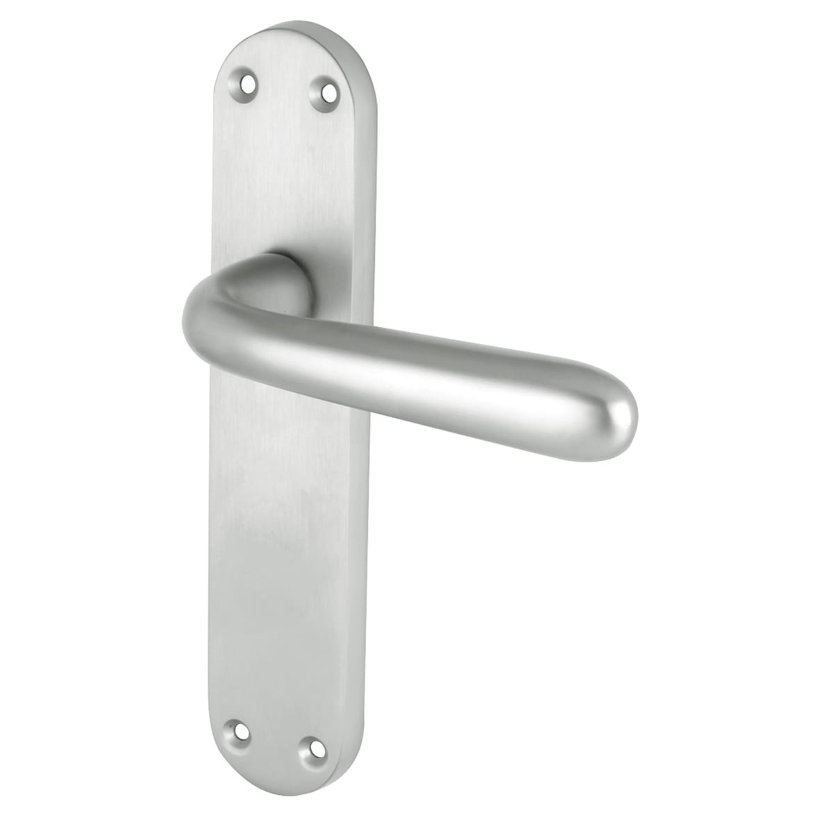 Satin Chrome Latch Door Handles Pack - Arezzo Range
