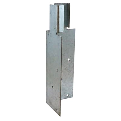 Fence Panel Arris Rail Mortice Bracket - 200 x 62mm - Galvanised