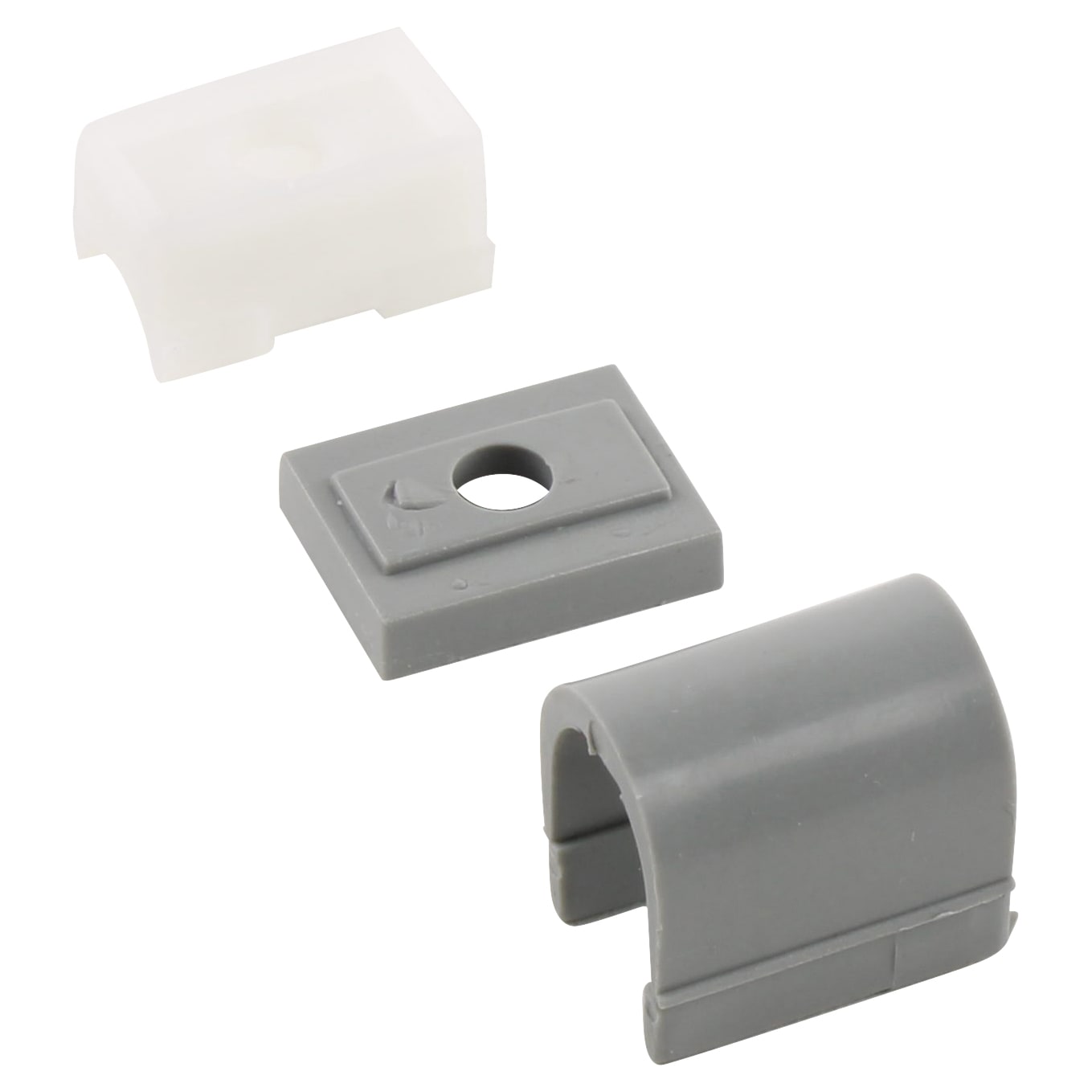 Teleflex Clearline Saddles - Anthracite - Pack of 10