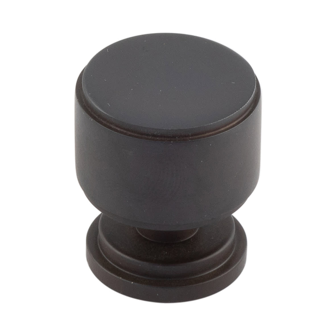 Belgrave Stepped Round Cabinet Knob - 30mm Diameter - Dark Bronze