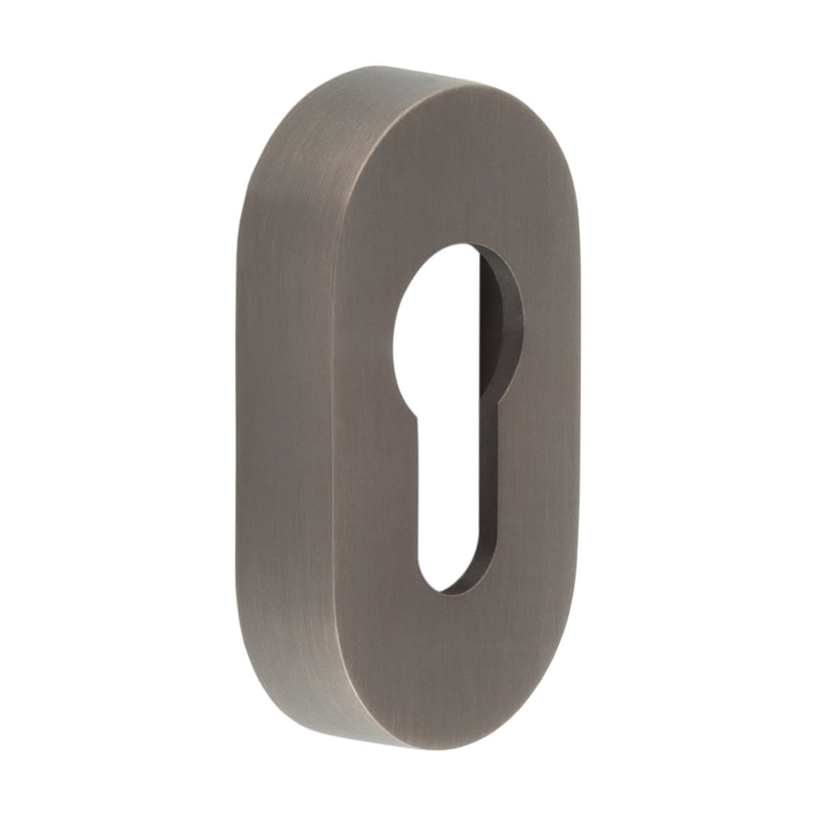 Oval Escutcheon - 65 x 35mm - Euro - Dark Bronze