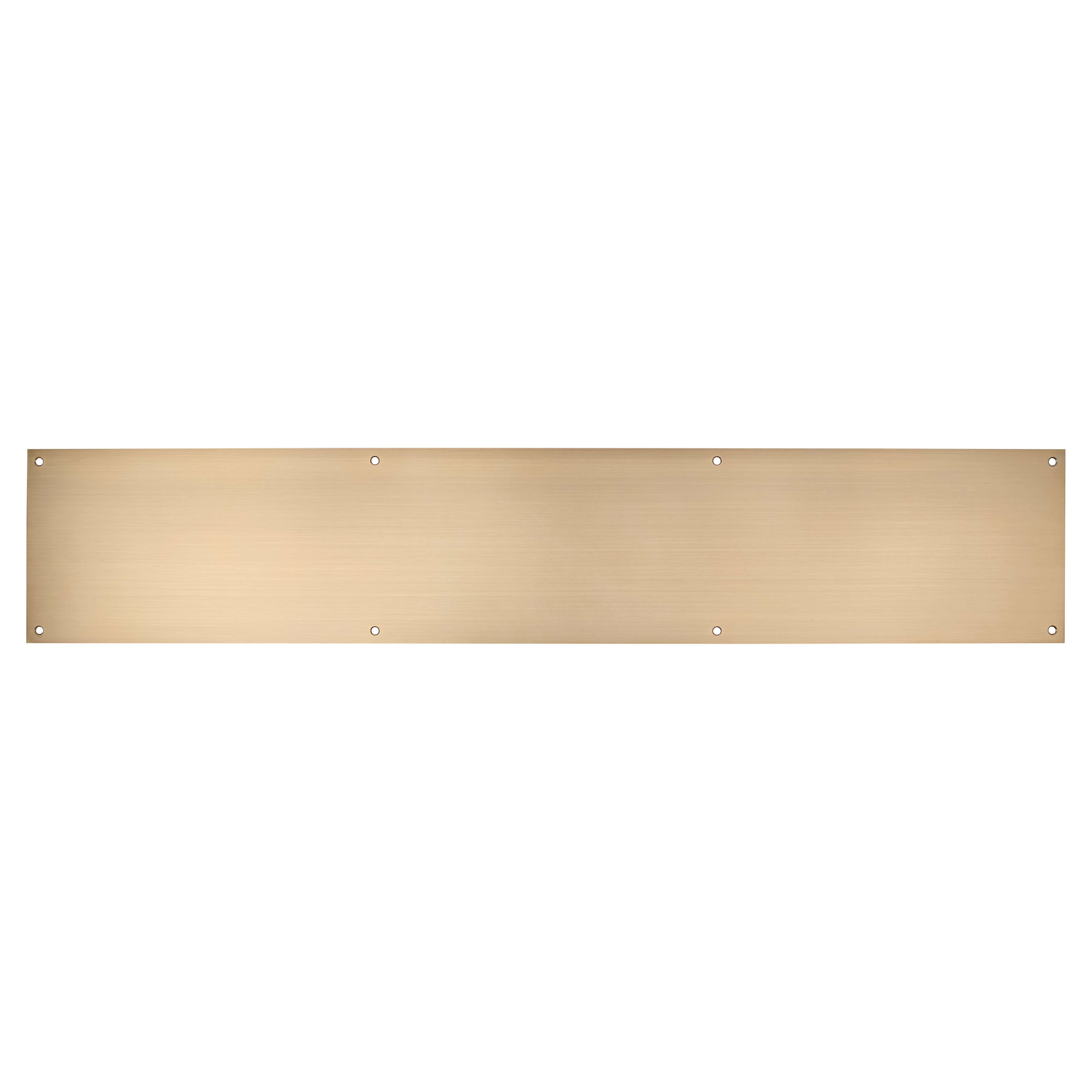 Stainless Steel Kick Plate - 800 x 150 x 1.2mm - 8 Screw Holes - Antique Brass