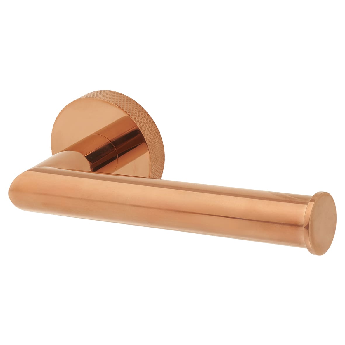Knurled Toilet Roll Holder - 140 x 65 x 57mm - Bronze