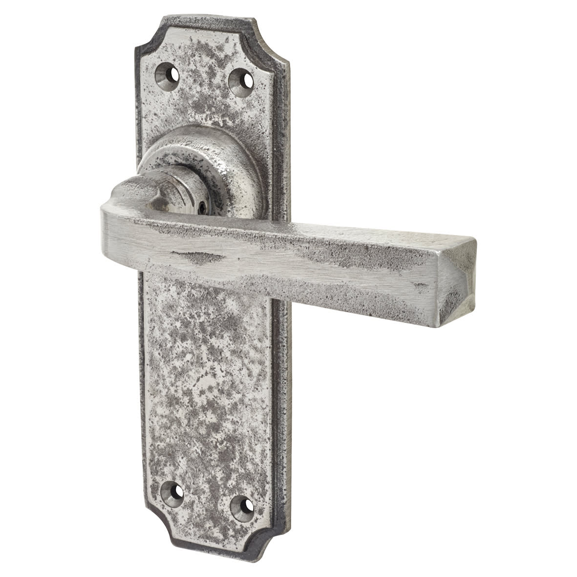 Polished Iron Latch Door Handles - York Range - 152 x 48mm