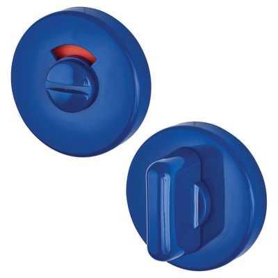 Nylon Bathroom Turn & Release with Indicator - 52mm Diameter - Cobalt Blue