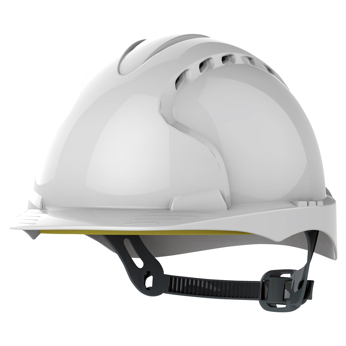 Vented Safety Helmet - White