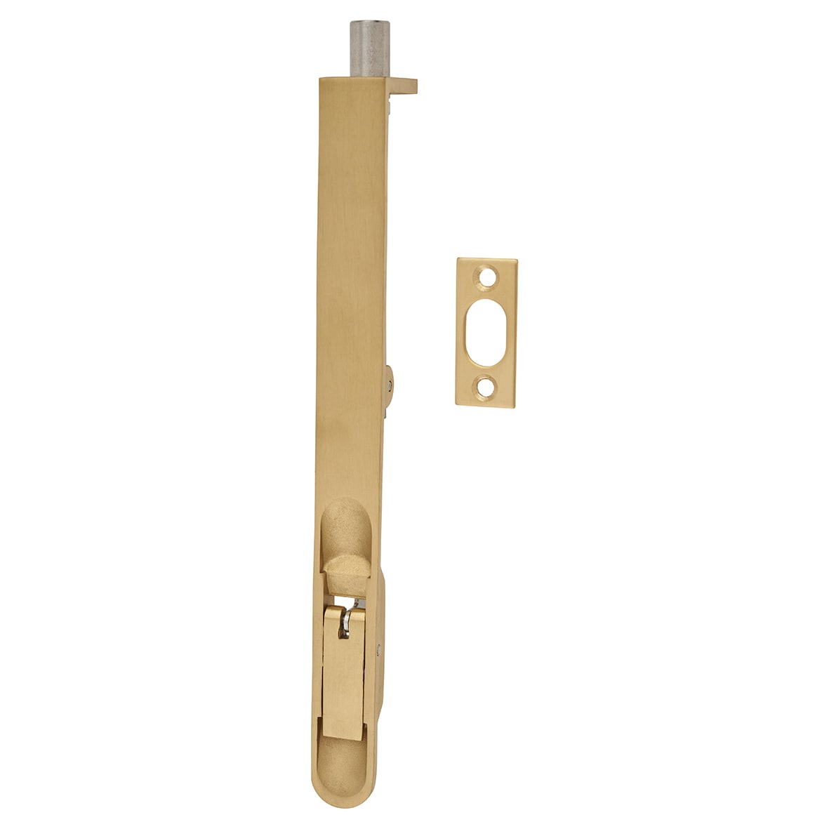 Lever Action Flush Bolt - 200 x 20mm - Fire Rated - Radius - Satin Brass
