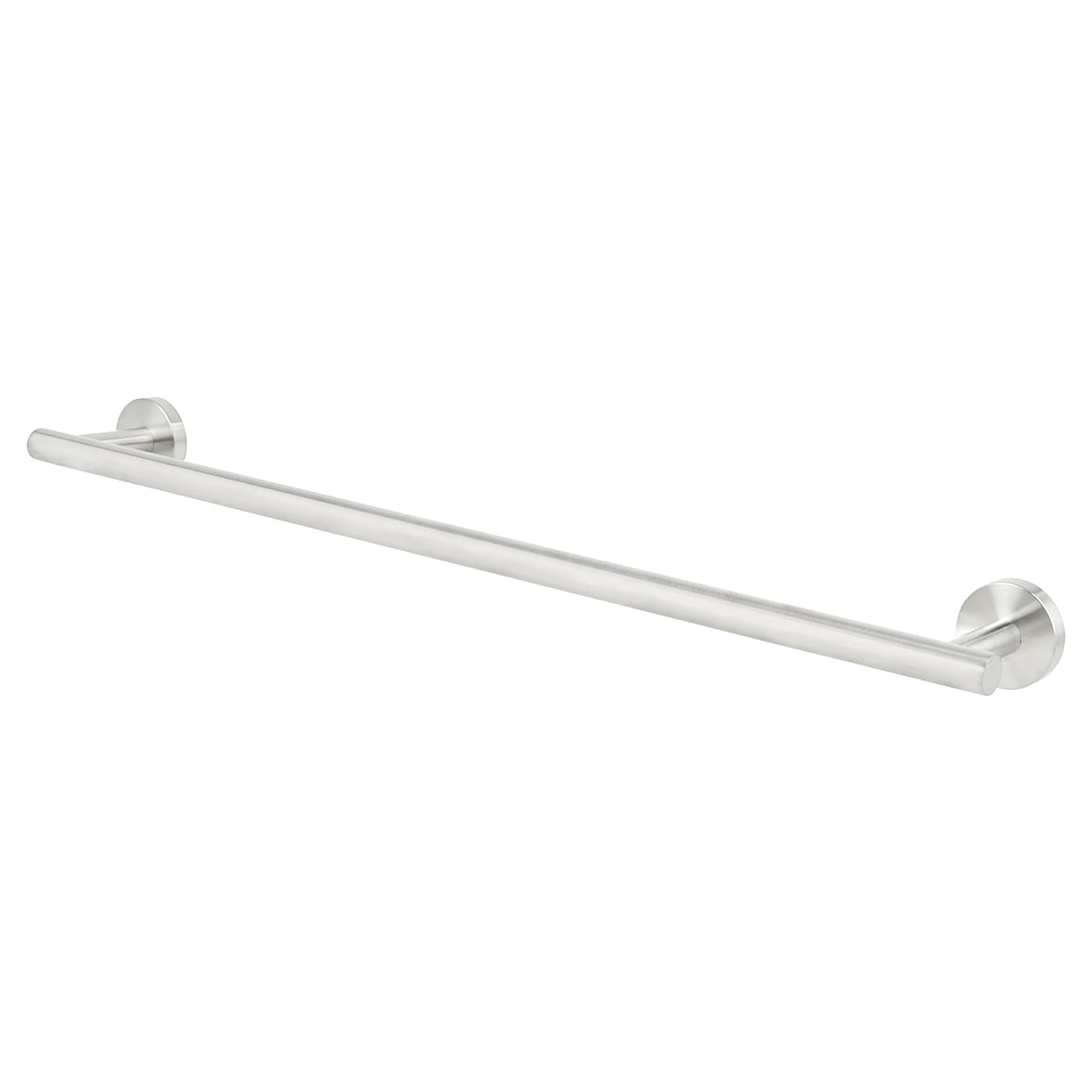 Essential Round Towel Rail - 600 x 80 x 50mm - Satin Stainless Steel
