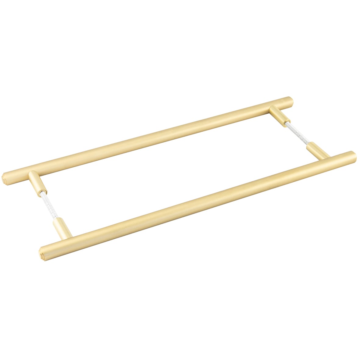 Satin Brass 20mm T-Bar Door Pull Handle - B2B - 425mm c/c - Belgrave Range