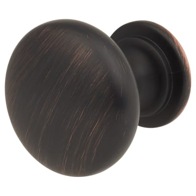 Domed Round Cabinet Knob - 30mm Diameter - Brushed Oil Rubbed Bronze