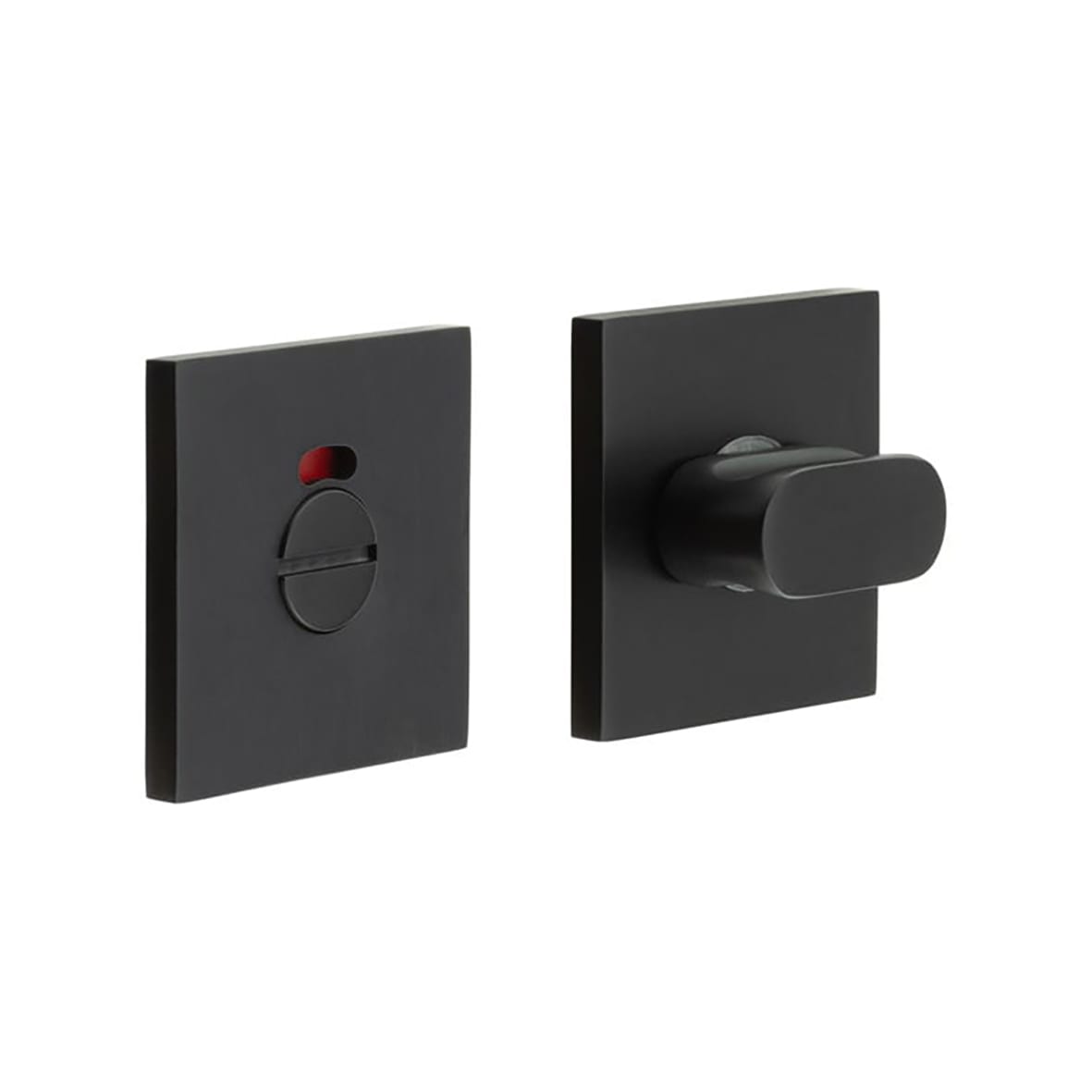 Square Turn & Release with Indicator - 54 x 54mm - Matt Black