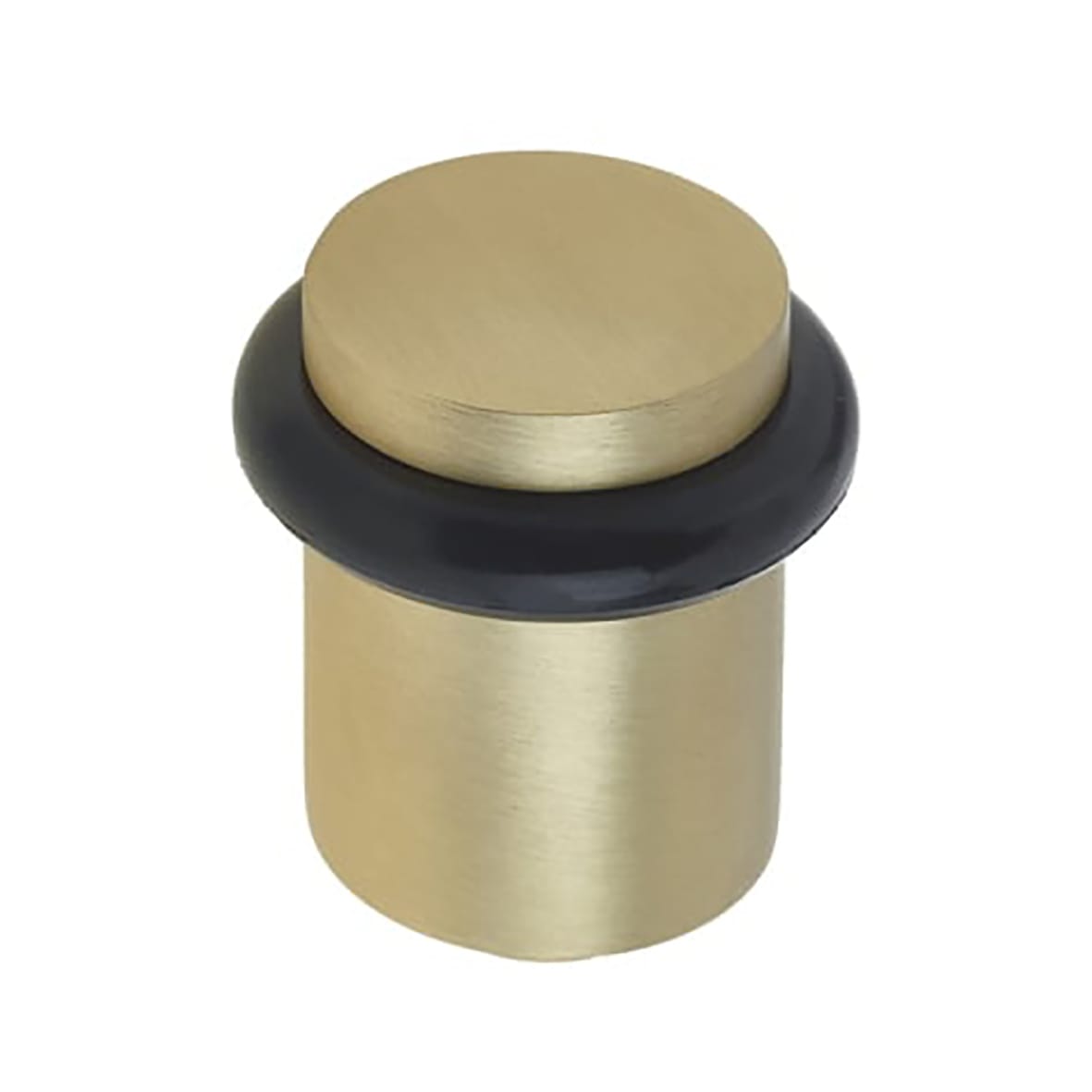 Plain Floor Door Stop - 40 x 38mm - Satin Brass