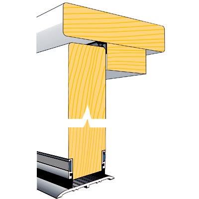 Retro Fit Acoustic Sweep Seal Solution Pack - 1000mm Seal Width - Black/Aluminium