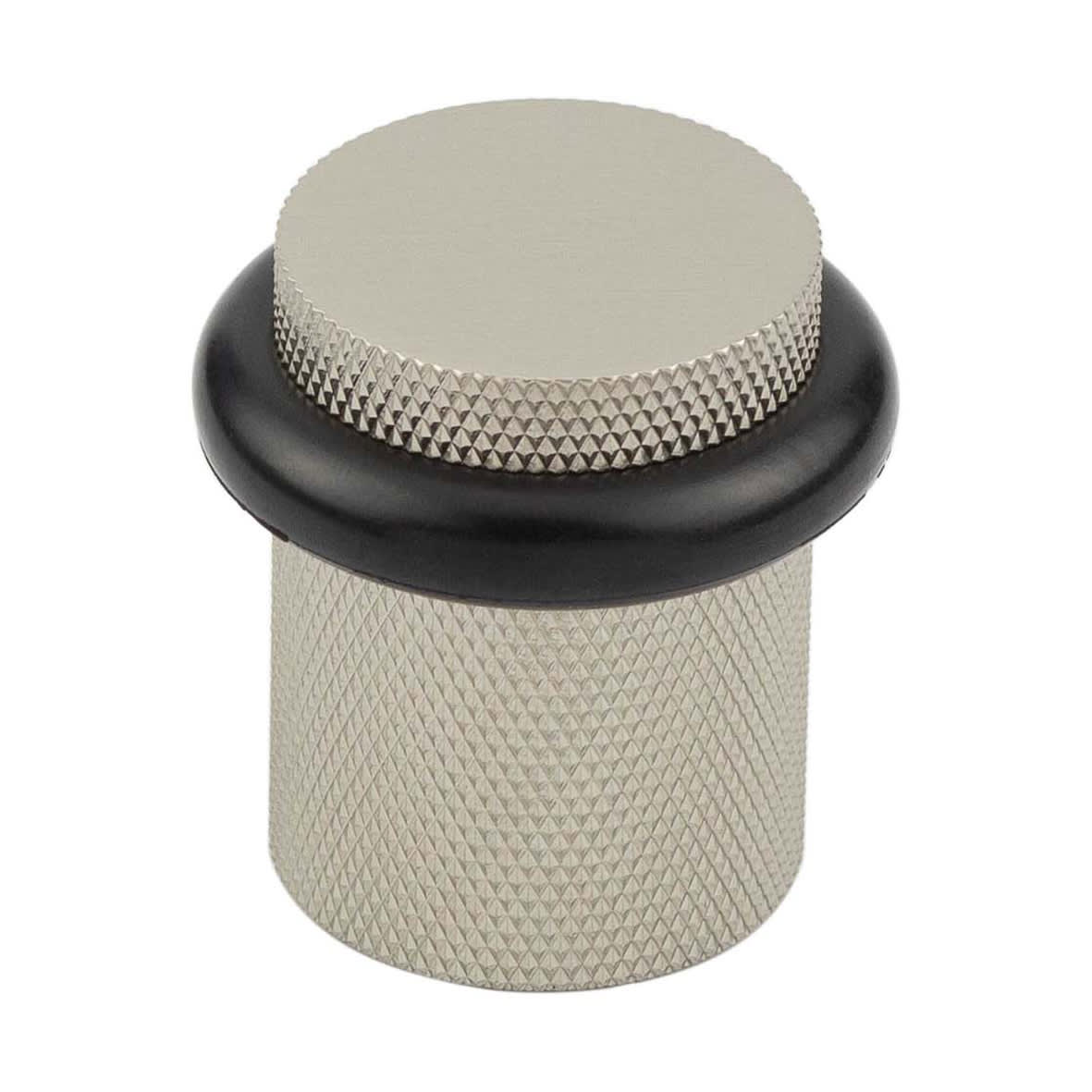 Knurled Floor Door Stop - 40 x 38mm - Satin Nickel